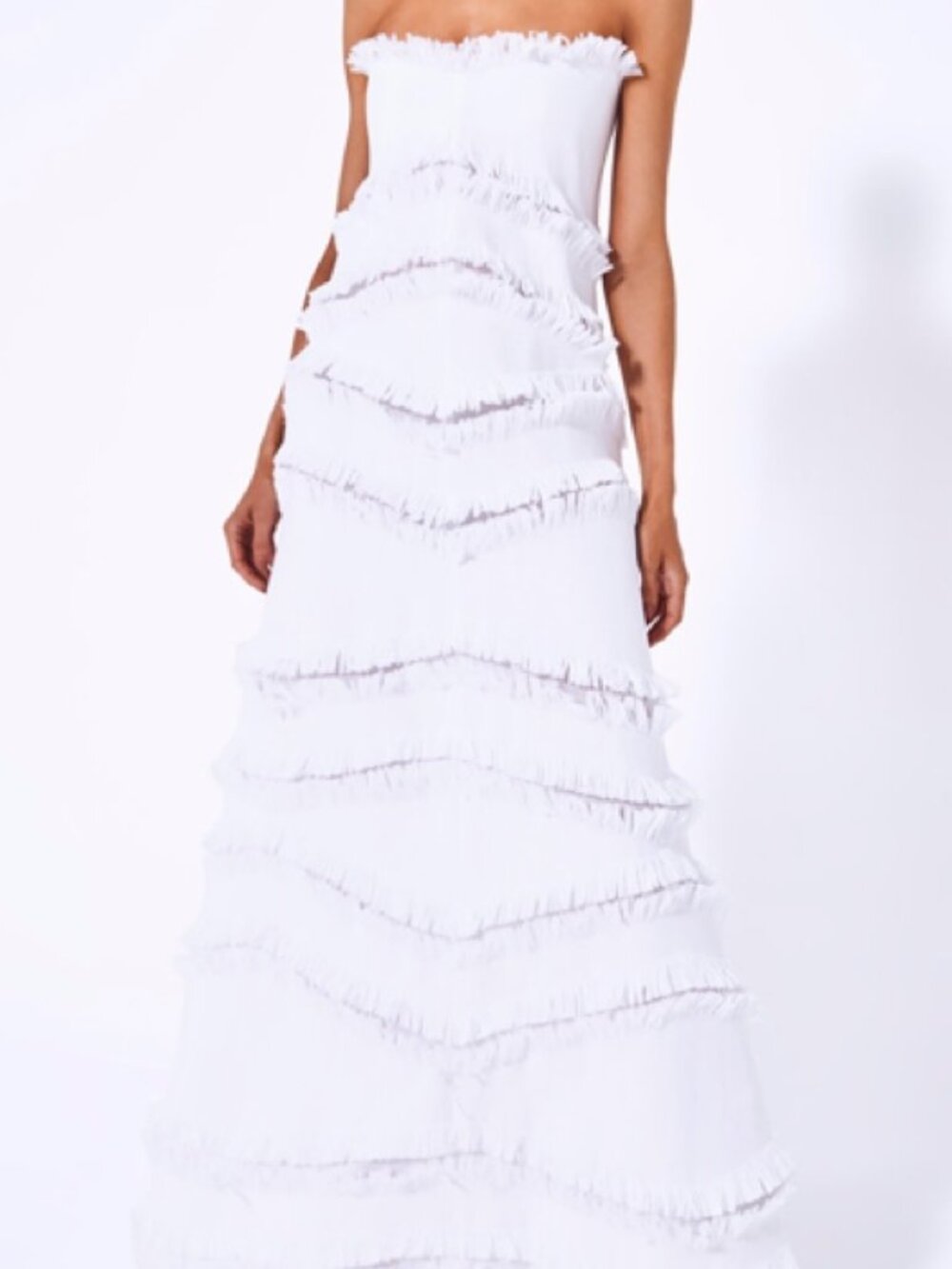 Alexis Reeve Fringe-Trimmed Strapless - NWT